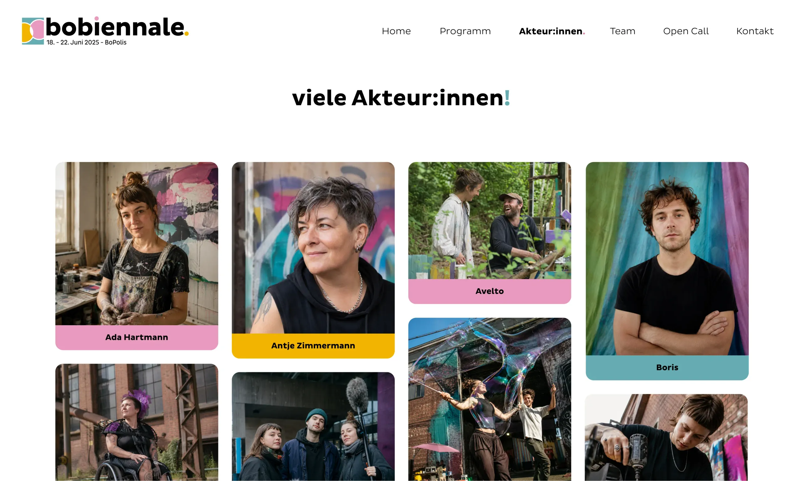 bobiennale - Akteur:innen